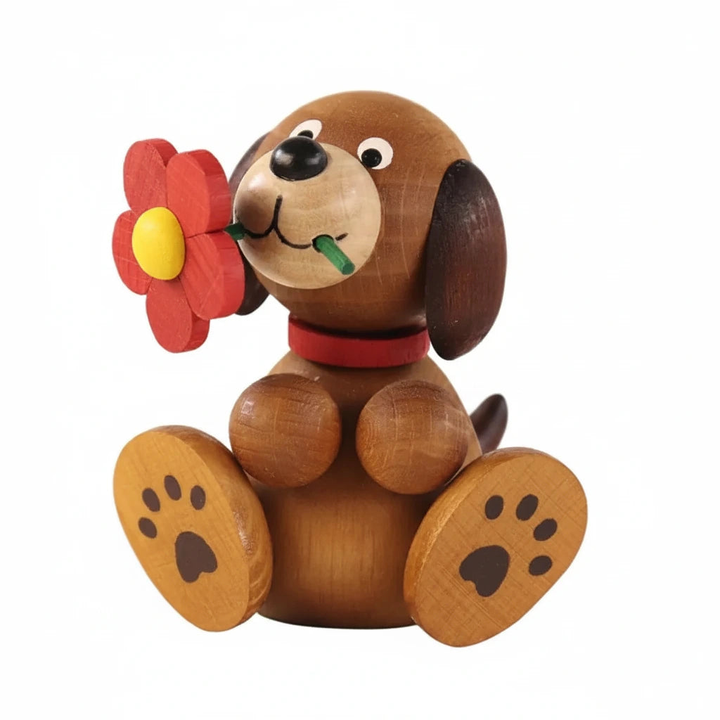 Dog Lumpi with Flower