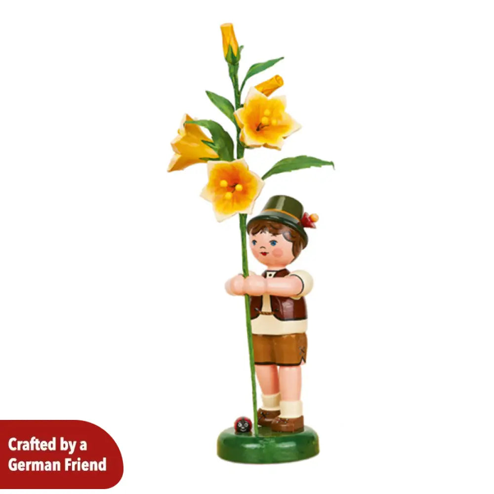 Flower Child Boy with Lily