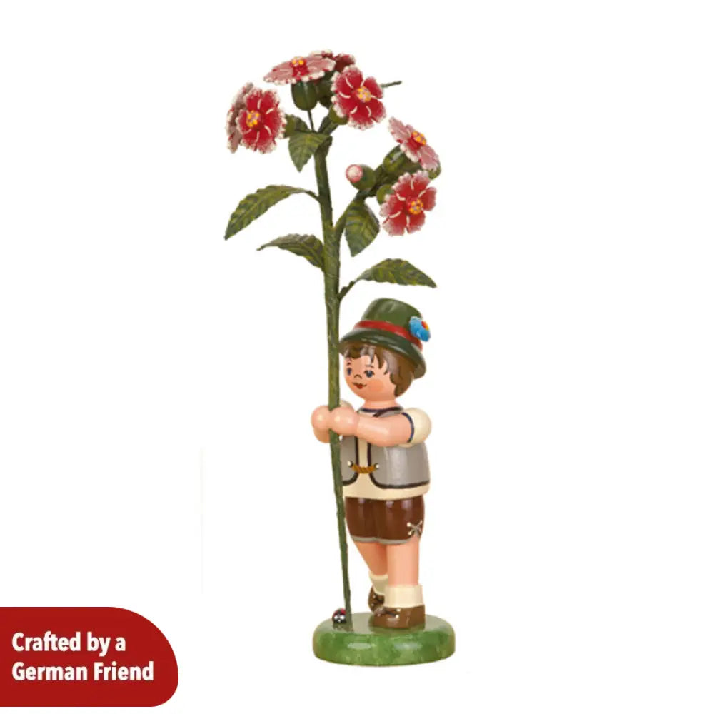 Flower Child Boy with Sweet William