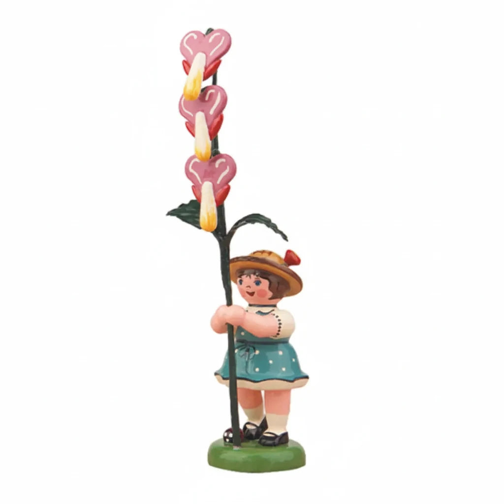 Flower Child Girl with Bleeding Heart