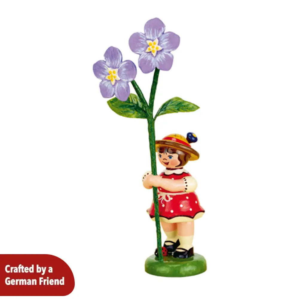 Flower Child Girl with Flax