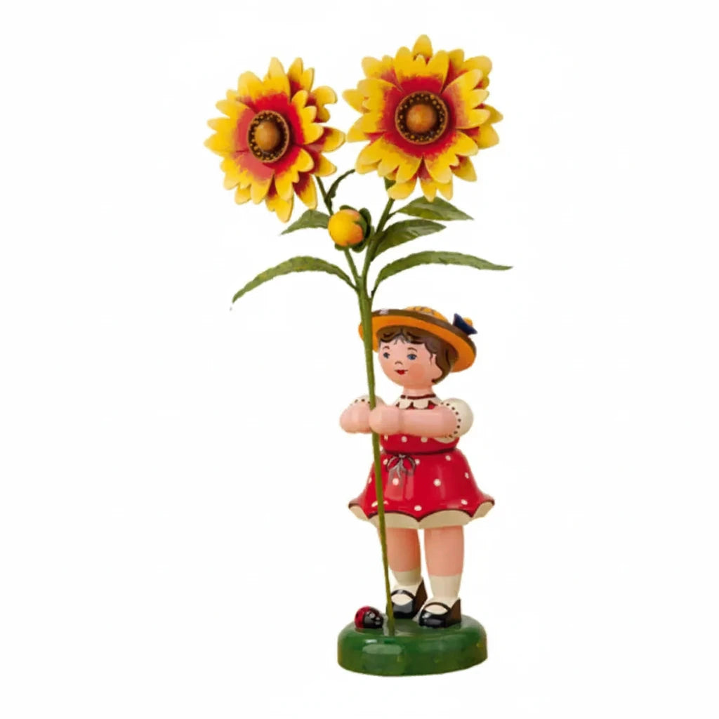 Flower Child Girl with gaillardia
