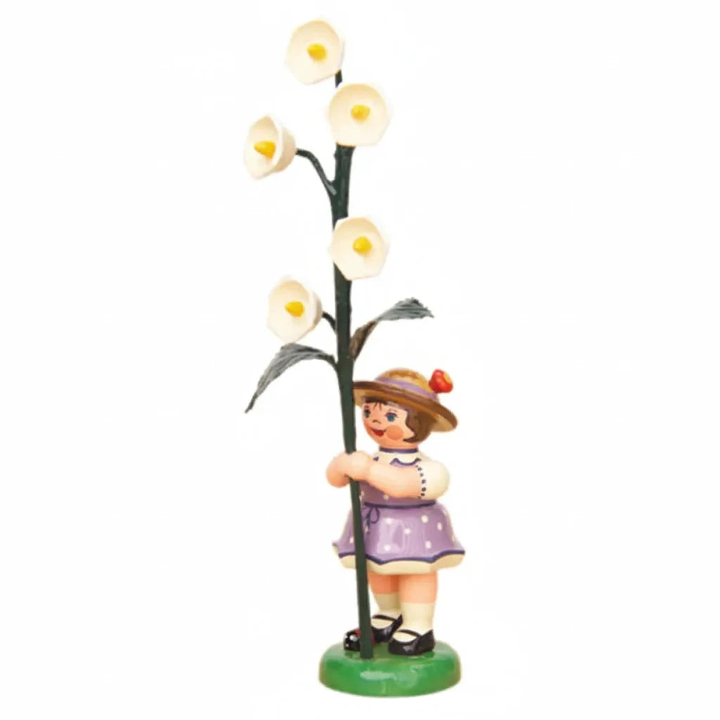 Flower Child Girl with Lily of the Valley