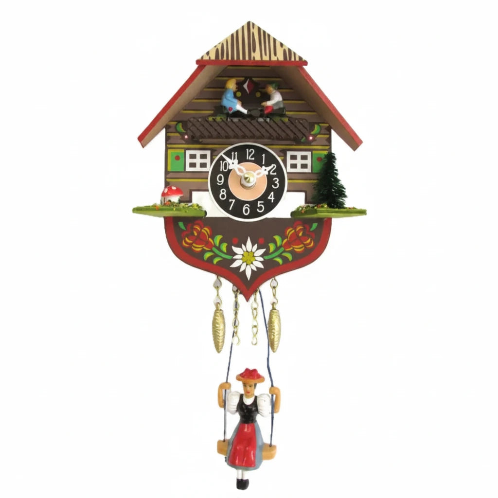 Miniature Black Forest Swing Clock