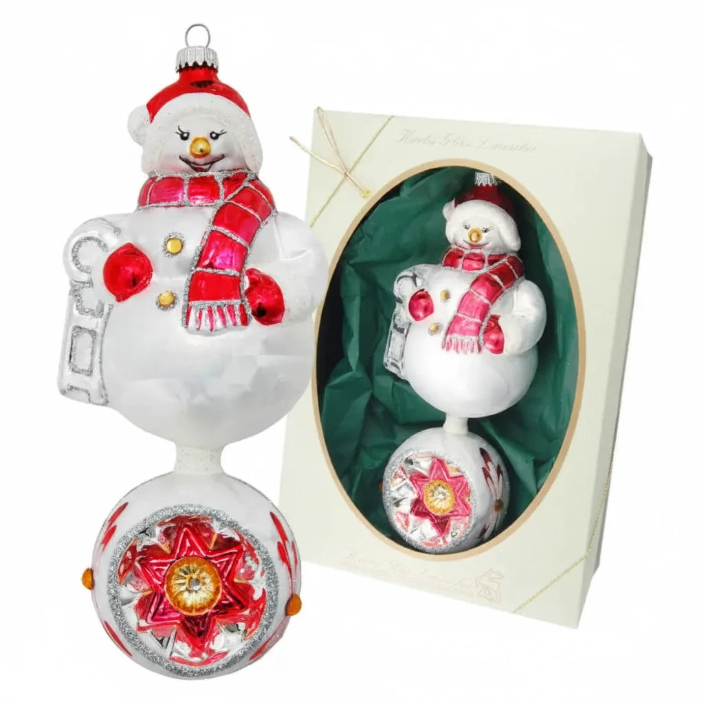Ornament Snowman On A Sphere