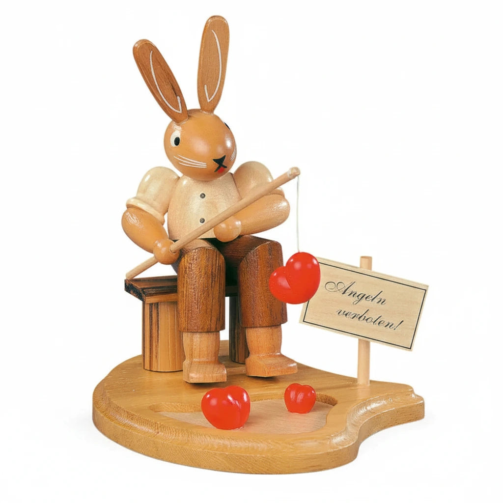 Rabbit Fisher On A Pond Natural