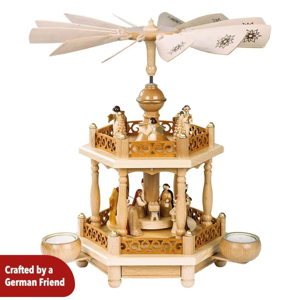 Single-level Pyramid – Nativity Scene with Angels