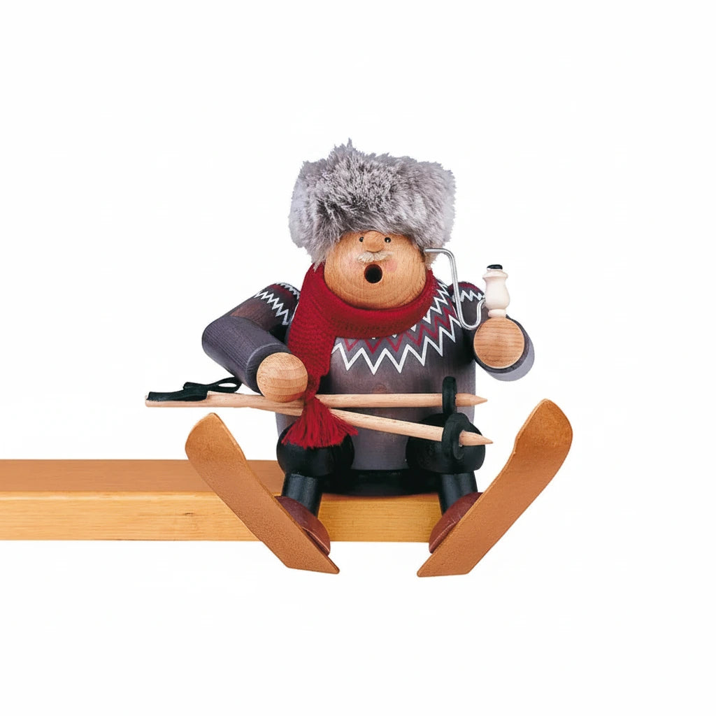 Smoker Skier Sitting