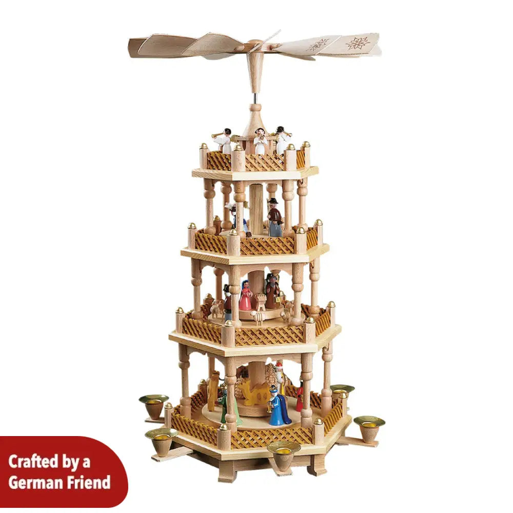 Three-level-Pyramid – Nativity Scene colorful