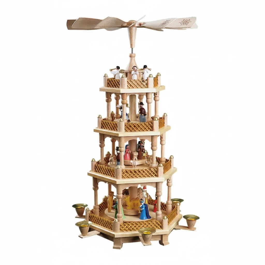 Three-level-Pyramid – Nativity Scene colorful