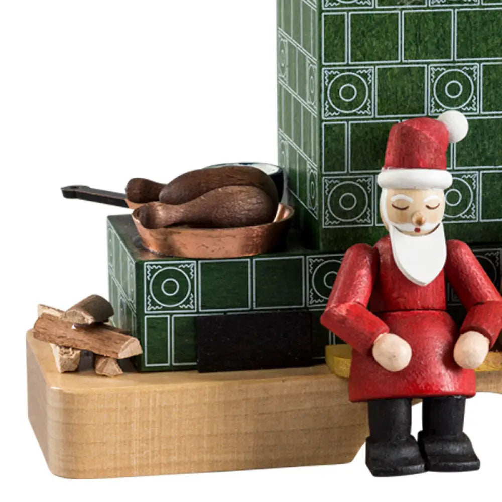 Tiled Stove With Santa