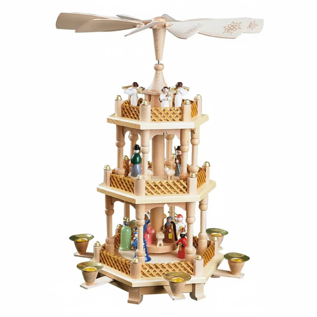 Two-level-Pyramid – Nativity Scene colorful