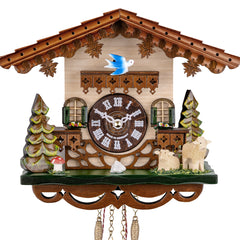 Miniature Black Forest Cuckoo Clock Swiss Chalet