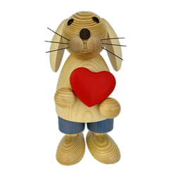 Natural Rabbit with Heart