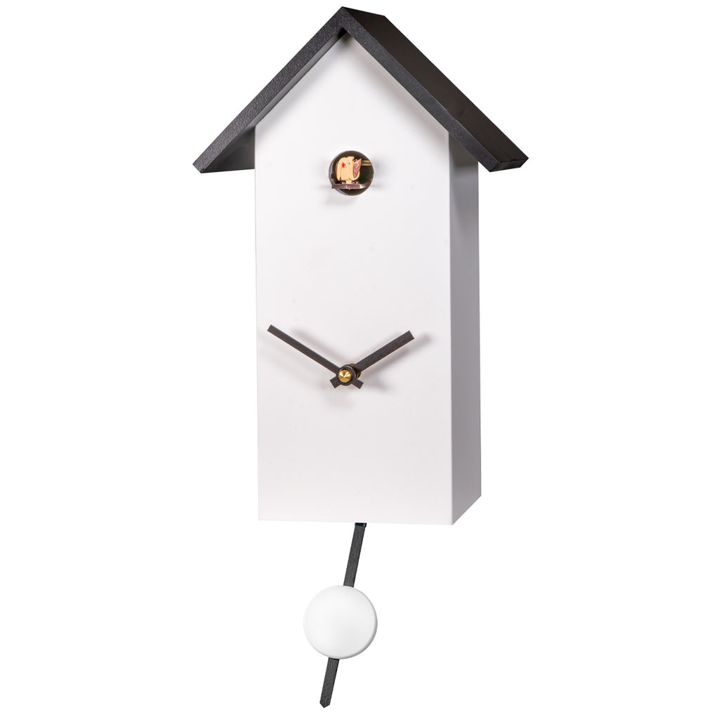 Modern White Quartz Cuckoo Clock