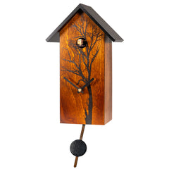 Modern Woodland Quartz Cuckoo Clock