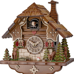 Quartz Cuckoo Clock Enchanted Woodland with Music