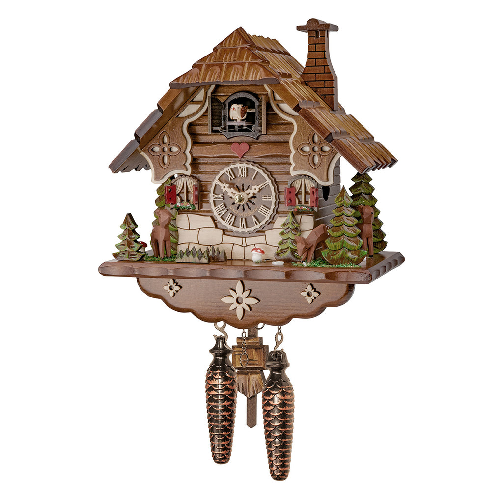 Quartz Cuckoo Clock Enchanted Woodland with Music