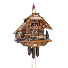 Cuckoo Clock Black Forest Musical Chalet– Moving Beer Drinkers & Dancers