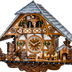 Quartz Beer Drinker Black Forest House Cuckoo Clock