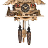 Black Forest House Quartz Cuckoo Clock Natural