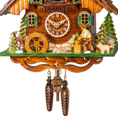 Quartz Cuckoo Clock The Black Forest Woodcutter Chalet