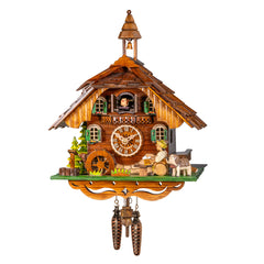 Quartz Cuckoo Clock Chalet with Music and Dog