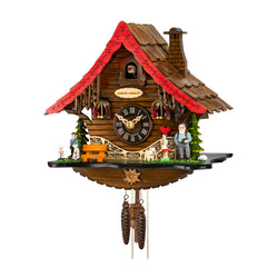 Traditional Cuckoo Clock Heidi’s Chalet Red Roof