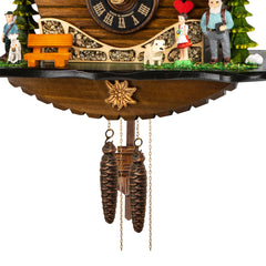 Traditional Cuckoo Clock Heidi’s Chalet Red Roof