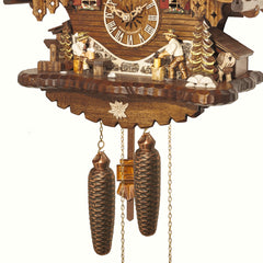 Traditional Black Forest Cuckoo Clock with Woodchopper- 8-Day Movement