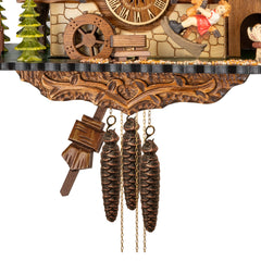 Traditional Cuckoo Clock Alpine Chalet with Music and Dancers