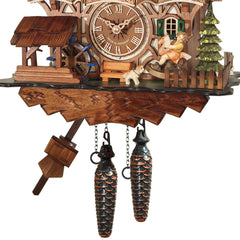 Quartz Black Forest Cuckoo Clock Half-Timbered House