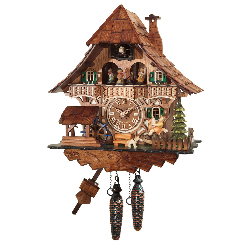 Quartz Black Forest Cuckoo Clock Half-Timbered House