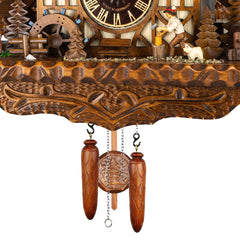 Quartz Cuckoo Clock Forest Chalet with Music and Dancers