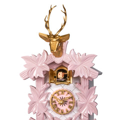 Elegant Black Forest Quartz Cuckoo Clock Rosé Harmony