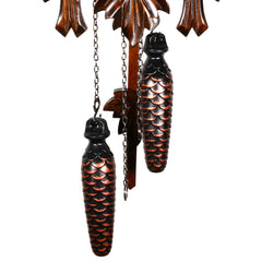 Black Forest Quartz Cuckoo Clock of Leaves and Songs