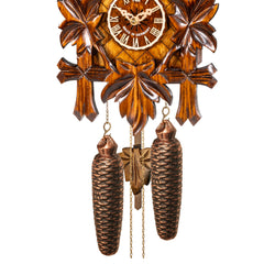 Traditional Cuckoo Clock – 5-Leaf with Stag Head and 8-day-movement