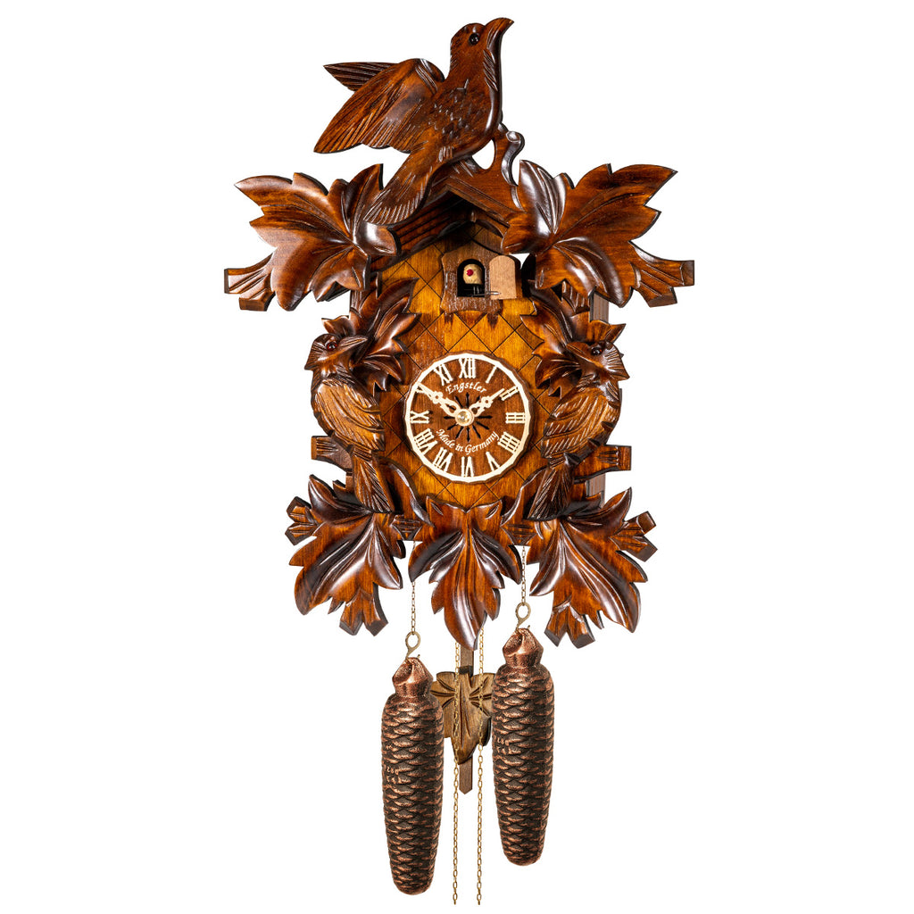 Traditional Cuckoo Clock–Three-Bird Design with 8-Day Movement