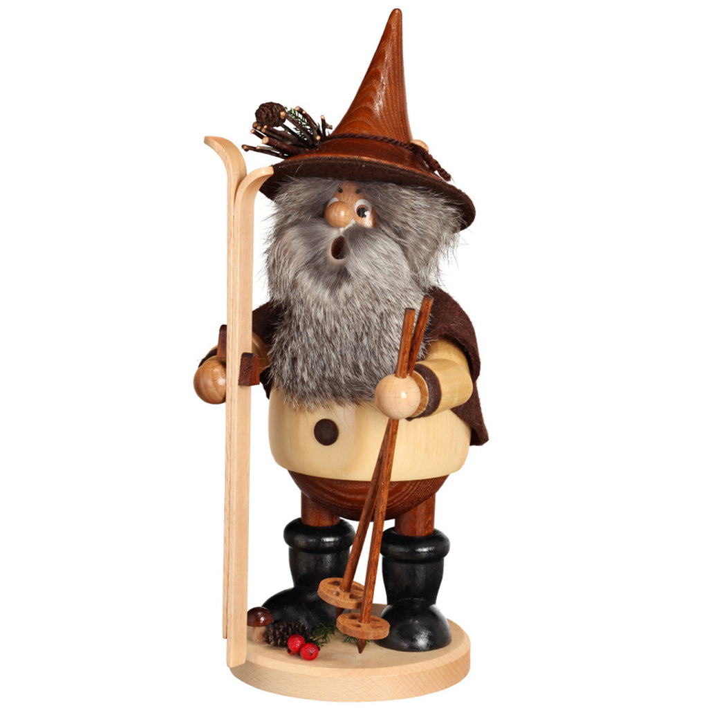 Mountain Man Skier Smoker