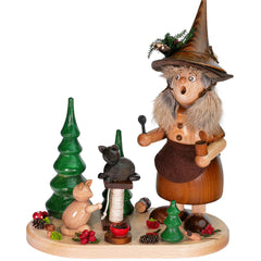 Woodland Witch with Cat