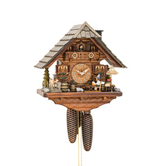 Cuckoo Clock Chalet with Moving Beer Drinker