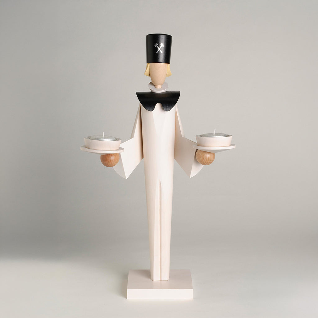 Tealight Holder White Miner