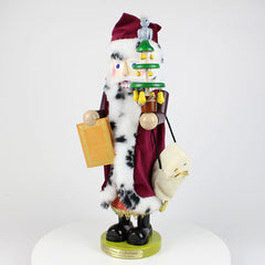 Musical Pear Tree Santa Nutcracker