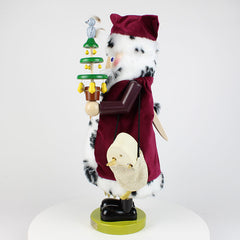 Musical Pear Tree Santa Nutcracker