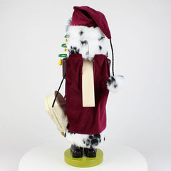 Musical Pear Tree Santa Nutcracker