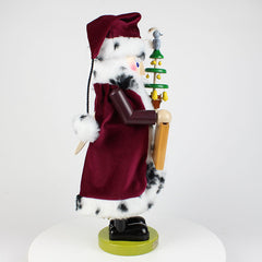 Musical Pear Tree Santa Nutcracker