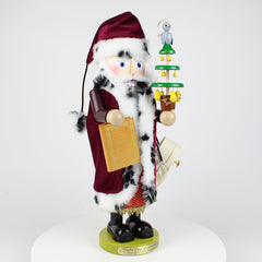Musical Pear Tree Santa Nutcracker
