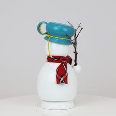 Smoker Snowman with Pot