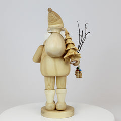 Smoker Medium Natural Santa Claus with Bell