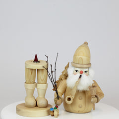 Smoker Medium Natural Santa Claus with Bell
